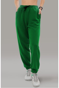 Женские спортивные брюки демисезонные зеленые