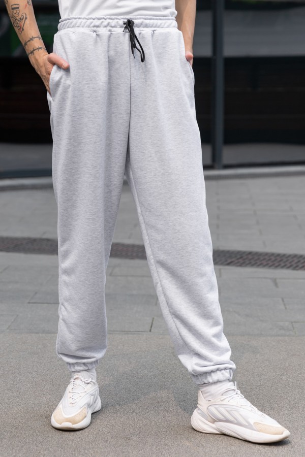  Premium Sports Pants Grey man demi-season XL-52-Unisex-(Мужской)    Мужские спортивные брюки серые демисезонные 320 гр/м 