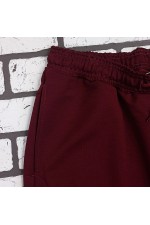Бордовые мужские спортивные брюки трикотажные на лето   Магазин Толстовок МУЖСКИЕ Спортивные брюки летние 240гр/м.кв 