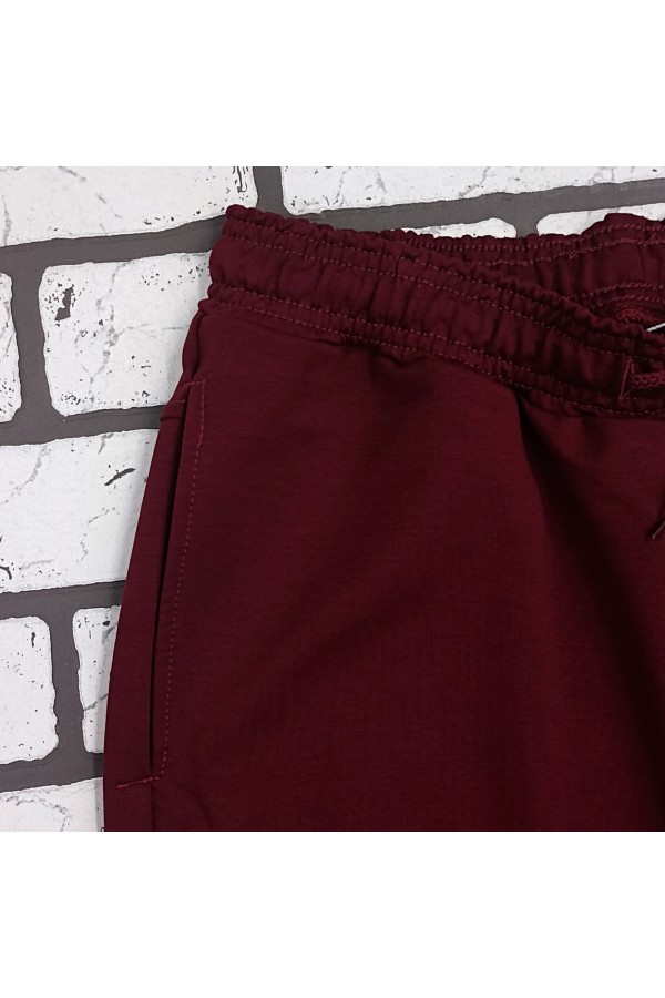 Бордовые мужские спортивные брюки трикотажные на лето   Магазин Толстовок МУЖСКИЕ Спортивные брюки летние 240гр/м.кв 