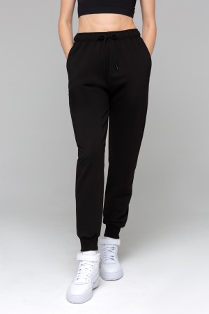 Джоггеры черные летние женские
