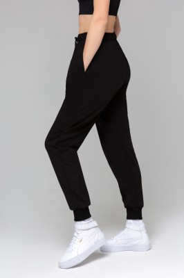 Легкие черные брюки женские, удобные лекала , не стесняют движений. Из плотного трикотажа френч терри футер 2-нитка 80% хлопок 20% полиэстер 240 гр/м
