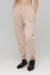  Jogger Beige Demiseson 6XL-56-58-Woman-(Женский)    Джоггеры женские бежевые утепленные спортивные брюки с начесом 
