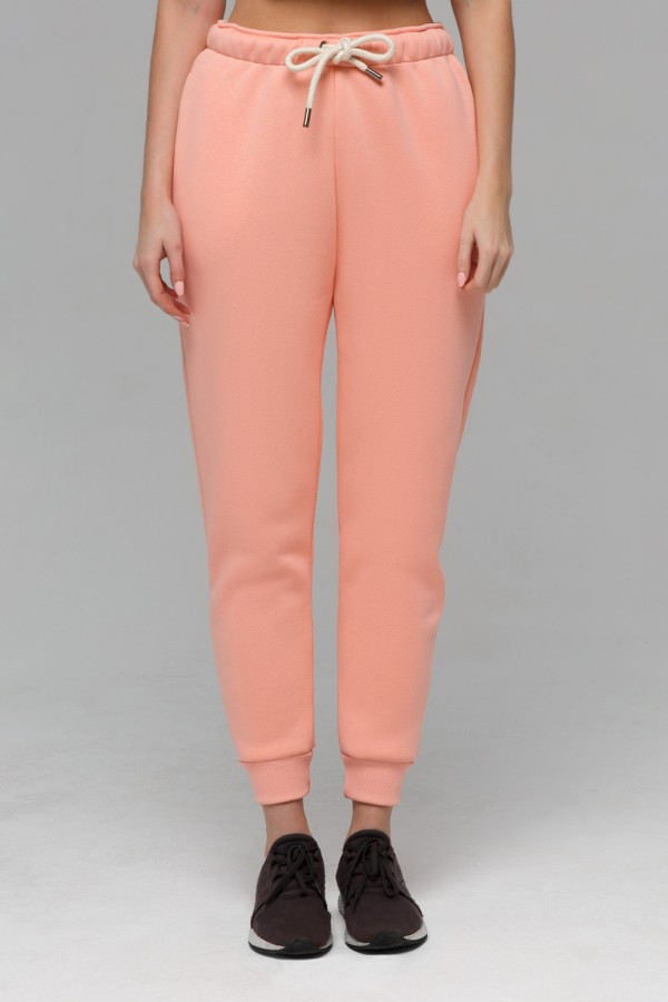 Джоггеры женские цвет персиковый розовый утепленные спортивные брюки с начесом   Магазин Толстовок Joggers Winter | Джоггеры утепленные с начесом