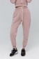  Joggers Powder Demiseson 4XL-52-54-Woman-(Женский)    Джоггеры женские цвет пудровый розовый утепленные спортивные брюки с начесом 