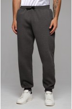  Premium sports pants anthracite man XS-44-Unisex-(Мужской)    Мужские спортивные брюки антрацит (темно-серый меланж) утепленные зимние 320гр 