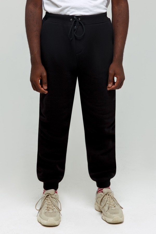 Мужские спортивные брюки черные утепленные зимние 330гр   Магазин Толстовок Теплые спортивные брюки с начесом МУЖСКИЕ