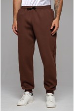  Premium sports pants brown man XS-44-Unisex-(Мужской)    Мужские спортивные брюки коричневые утепленные зимние 320гр 