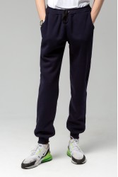 Мужские спортивные брюки темно-синие утепленные зимние 330гр