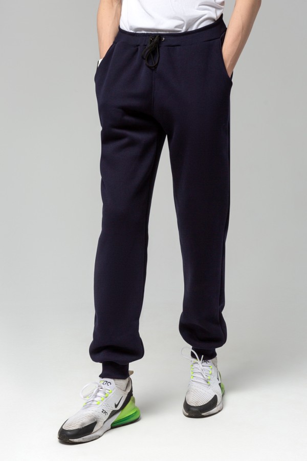 Мужские спортивные брюки темно-синие утепленные зимние 330гр   Магазин Толстовок Теплые спортивные брюки с начесом МУЖСКИЕ
