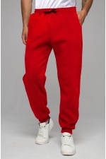  Premium Sports Pants red man XS-44-Unisex-(Мужской)    Мужские спортивные брюки красные утепленные зимние 330гр 