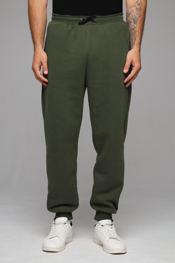  Premium Sports Pants Riffle green man XS-44-Unisex-(Мужской)    Мужские спортивные брюки болотно-зеленые утепленные зимние 330гр 