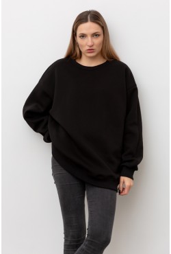 Black color sweatshirt OVERSIZE  - Черный Свитшот Оверсайз