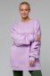  Lavender winter sweatshirt OVERSIZE XS-44-Unisex-(Женский)    Лавандовый свитшот оверсайз женский с начесом 