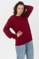  Bordo Sweatshirt Woman XS-38-40-Woman-(Женский)    Женский бордовый свитшот с начесом утепленный 