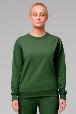 Тонкий женский темно-зеленый (хаки) свитшот летний 230гр/м2