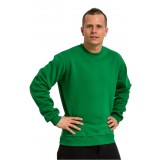 Мужской зеленый свитшот с начесом утепленный 340гр/м2 ПРЕМИУМ