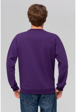 Мужской фиолетовый свитшот летний 250гр/м2