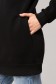 Женский удлиненный свитшот черный   Магазин Толстовок Удлиненные свитшоты