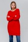  Sweatshirt long RED XL-46-48-Woman-(Женский)    Женский удлиненный красный свитшот 