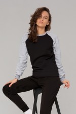 тонкий женский свитшот реглан