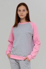 купить свитшот реглан серый женский