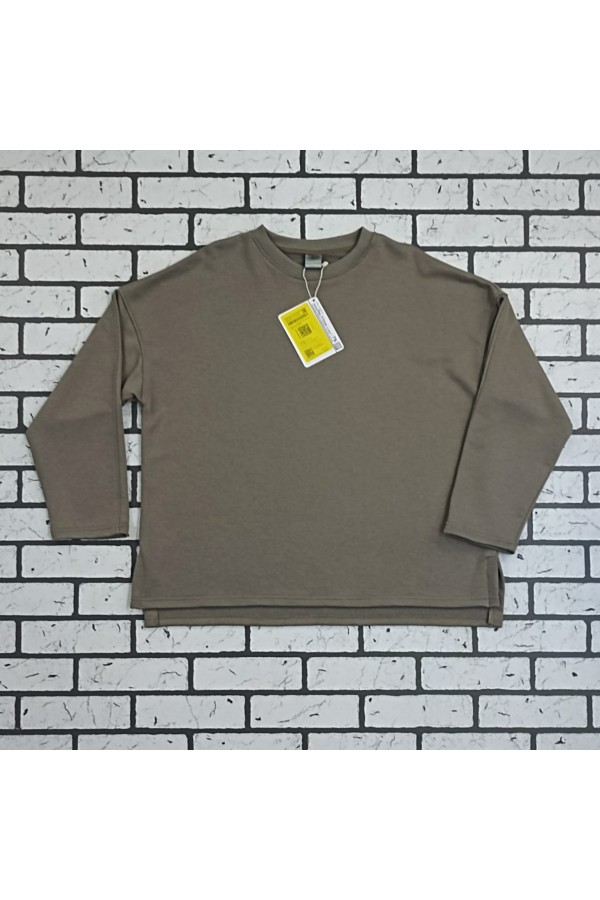 Свитшот оверсайз диагональ Ampir цвет какао   Магазин Толстовок Cвитшот оверсайз из серии Ampir