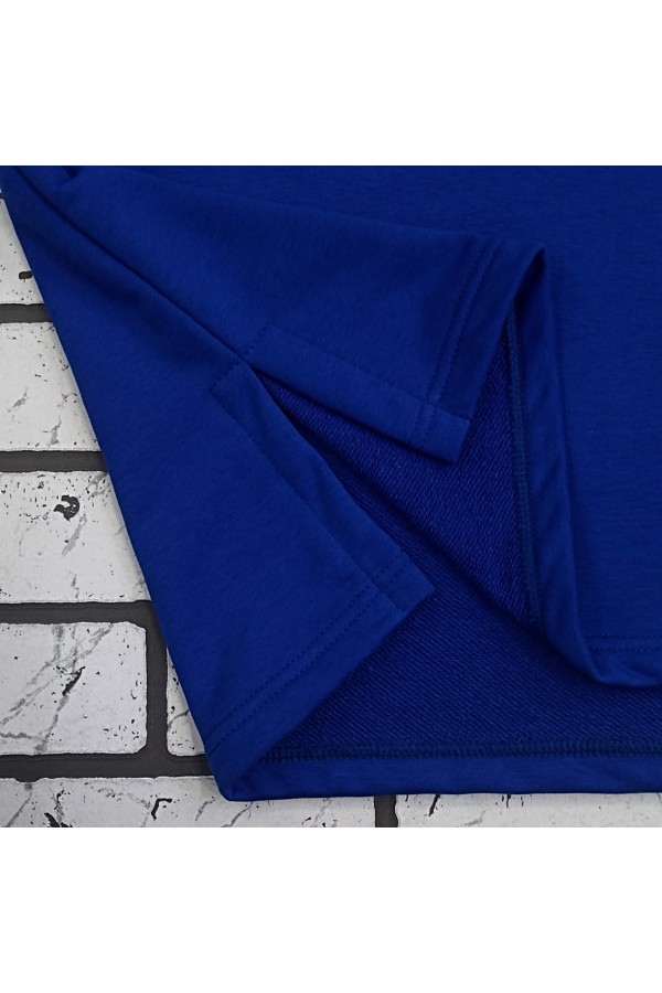 Свитшот оверсайз диагональ васильковый синий Ampir   Магазин Толстовок Cвитшот оверсайз из серии Ampir