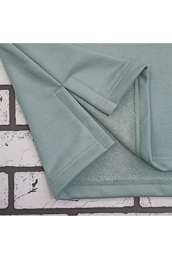 Свитшот оверсайз диагональ цвет: Шалфей   Магазин Толстовок Cвитшот оверсайз из серии Ampir