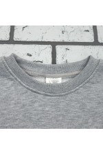 Мужской свитшот серый меланж классический без начеса петельный 320гр/м2   Магазин Толстовок Свитшоты классические петельные мужские 320 гр/м 