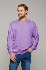  Lavender classic sweatshirt man dg XS-44-Unisex-(Мужской)    Мужской свитшот сиреневый (лаванда) классический без начеса петельный 320гр/м2 