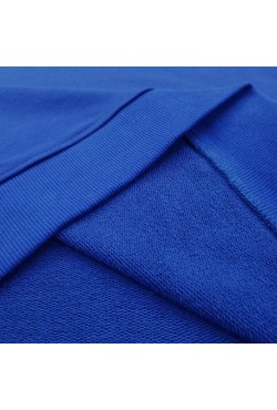 Мужской васильковый свитшот классический без начеса петельный 320гр/м2