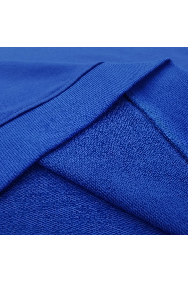 Женский свитшот спортивный васильковый деми-сезонный без начеса петельный 320гр/м2   Магазин Толстовок Свитшоты классические петельные женские 320 гр/м 