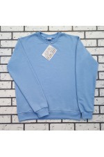 Мужской голубой свитшот классический без начеса петельный 320гр/м2   Магазин Толстовок Свитшоты мужские