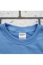 Мужской голубой свитшот классический без начеса петельный 320гр/м2   Магазин Толстовок Свитшоты мужские