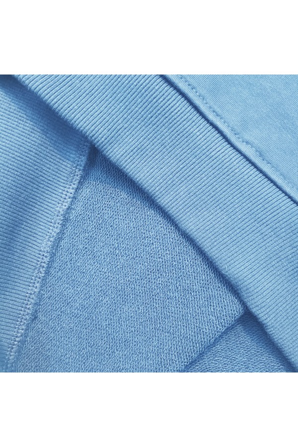 Мужской голубой свитшот классический без начеса петельный 320гр/м2   Магазин Толстовок Свитшоты мужские