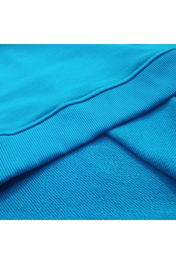 Мужской бирюзовый свитшот классический без начеса петельный 320гр/м2   Магазин Толстовок Свитшоты классические петельные мужские 320 гр/м 