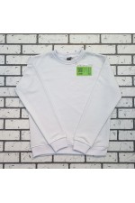 Мужской белый свитшот классический без начеса петельный 320гр/м2   Магазин Толстовок Свитшоты классические петельные мужские 320 гр/м 