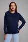  Dark blue classic sweatshirt woman dg XS-38-40-Woman-(Женский)    Женский темно-синий свитшот классический без начеса петельный 320гр/м2 