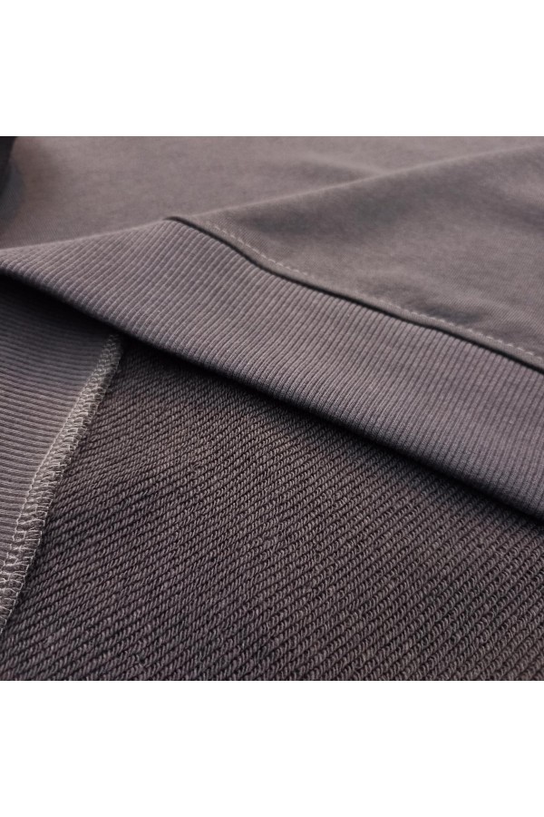 Женский свитшот спортивный графитовый деми-сезонный без начеса петельный 320гр/м2   Магазин Толстовок Свитшоты классические петельные женские 320 гр/м 