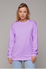  Lavender classic sweatshirt woman dg XS-38-40-Woman-(Женский)    Женский лавандовый (сиреневый) свитшот спортивный классический без начеса петельный 320гр/м2 