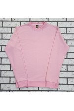 Женский нежно розовый свитшот спортивный классический без начеса петельный 320гр/м2   Магазин Толстовок Свитшоты классические петельные женские 320 гр/м 