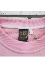 Женский нежно розовый свитшот спортивный классический без начеса петельный 320гр/м2   Магазин Толстовок Свитшоты классические петельные женские 320 гр/м 