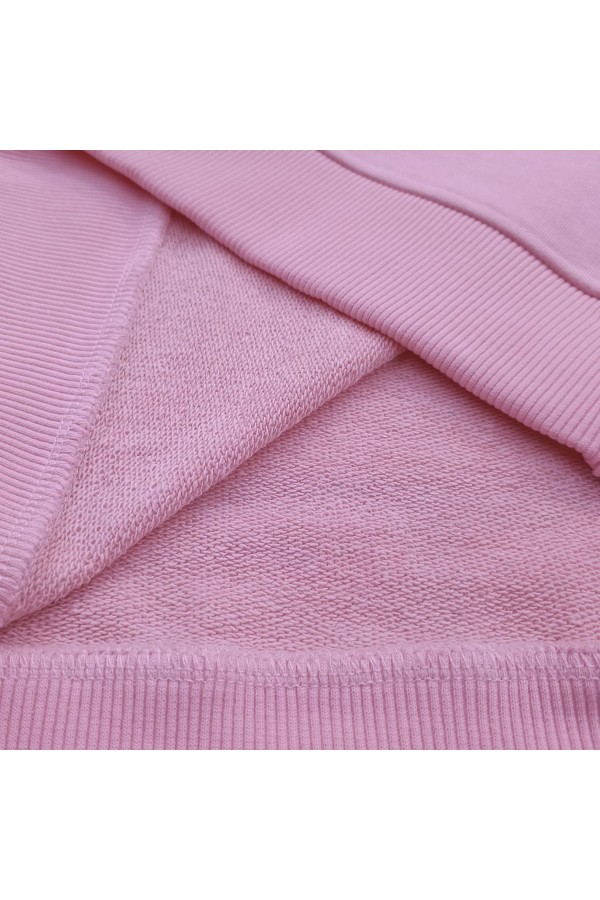 Женский нежно розовый свитшот спортивный классический без начеса петельный 320гр/м2   Магазин Толстовок Свитшоты классические петельные женские 320 гр/м 