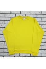 Мужской желтый свитшот классический без начеса петельный 320гр/м2   Магазин Толстовок Свитшоты классические петельные мужские 320 гр/м 