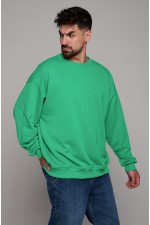  Aquamarine sweatshirt oversize DG man XS-44-Unisex-(Мужской)    Свитшот оверсайз мужской плотный без начеса цвет аквамарин 