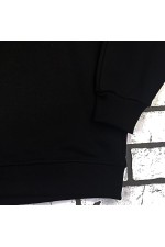 Свитшот оверсайз черный без начеса петельный   Магазин Толстовок Свитшот оверсайз петельный UNISEX