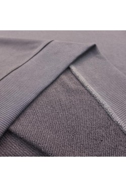 Свитшот оверсайз мужской плотный без начеса цвет темно-серый графит