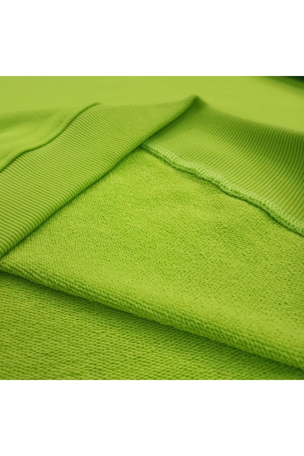 Свитшот оверсайз мужской плотный без начеса салатовый (лайм)   Магазин Толстовок Свитшот оверсайз петельный UNISEX