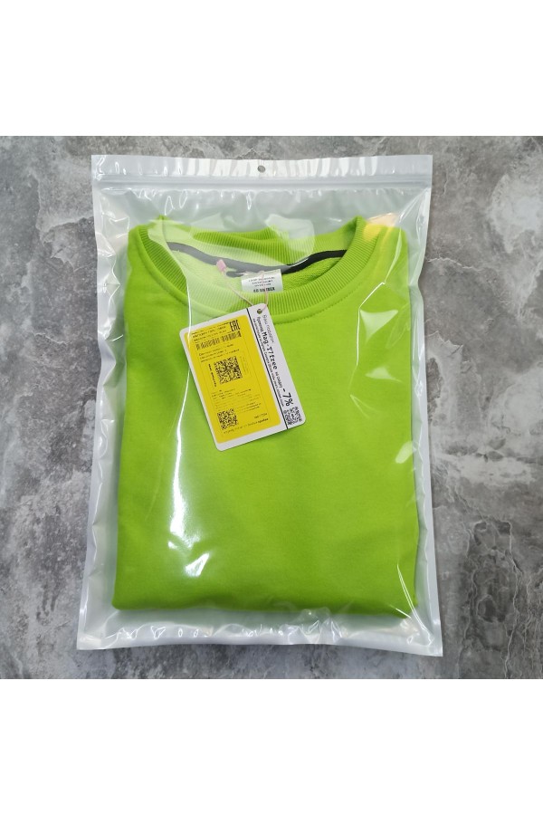 Свитшот оверсайз мужской плотный без начеса салатовый (лайм)   Магазин Толстовок Свитшот оверсайз петельный UNISEX